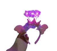 FUXIU Serre-tête d'ange lumineux à LED pour femmes et adolescents, parfait pour les fêtes et Halloween