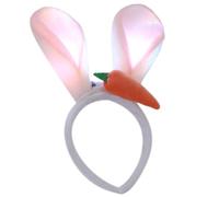 FUXIU Serre-tête lumineux avec oreilles de lapin à LED - Accessoires pour cheveux pour femmes et filles