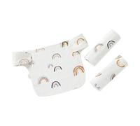 FUXIU Serviette de salive en coton pour bébé, tabouret multifonction, sangle de bébé, coussinets de dentition pour nouveau-nés