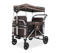 FUXLIFE Chariot de transport pliable FX-CTXL900 marron