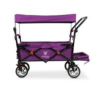 FUXLIFE Chariot FX-CT800 • Pourpre • Pliable • Toit Solaire • Extension | Extension intérieure rembourrée • Protection solaire amovible • Roues tout-terrain robustes • Rangement compact • Charge 75kg