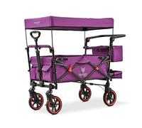 Chariot de jardin pliable Pourpre - FUXTEC Premium Cruiser - transport charge 75 kg