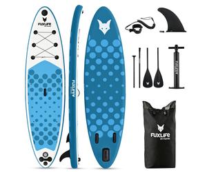 FUXLIFE SUP planche FX-SUP320ECO Bleu gonflable 320 cm avec kit complet