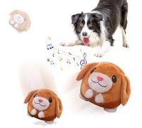FUXNGZI Jouet Chien Interactif, 2025 Jouet pour Chien, Jouet de Balle Rebondissante pour Chiens, Balle Interactive pour Chien, Active Moving Pet Plush Toy, Jouet Amusant Parlant et répétitif (#1)