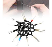 FUXNGZI Terminal Ejector Kit,Auto Terminals Enlèvement Outil Set,Retrait de Connecteur de Câble de Voiture,Voiture Électrique Câblage a Sertir Connecteur Pin Extracteur (11PCS)