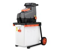 FUXTEC Broyeur de végétaux électrique FX-EGH2800B • 2800 W • Ø 44 mm | Système de coupe à rouleaux silencieux • bac 60 L • marche avant arrière • protection IPX4 • fonctionnement silencieux