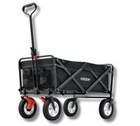 FUXTEC chariot pliable Mini Cruiser (CT100)- Chariot de transport robuste avec poignée de tirage - jusqu'à 75kg de charge - tissu résistant - pliage compact - idéal enfants plage festival excursion