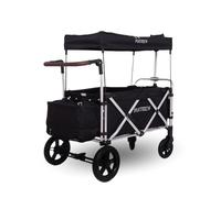 Fuxtec Chariot Super Cruiser Noir, L'Original, Chariot de Jardin Pliable Pour Enfants, Transport, Plage, Ville, Forêt, à Tirer ou à Pousser, Capacité De Charge 75 kg