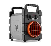 FUXTEC Chauffage électrique FX-EH3 - Radiateur soufflant 3000W 2 niveaux (1500/3000W) Thermostat mécanique - Protection anti-surchauffe - IP24 - Débit d’air 284 m³/h - Atelier et garage, jusqu'à 90m²