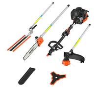 FUXTEC Débroussailleuse Multifonction FX-MT152 • Moteur 2-Temps 52cm³ 3CV | Démarrage rapide Easy Starter • Taille-haies orientable • Élagueuse précise • Coupe-bordure fil lame • Harnais confort