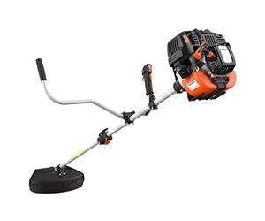 FUXTEC Débroussailleuse Thermique FX-4MS131 • Moteur 4 Temps Pro 31cm3 | Multitool de jardin 2en1 • Harnais ergonomique rembourré • Lame acier 3 dents • Tête faucheuse double fil nylon robuste