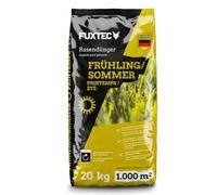 FUXTEC Engrais gazon printemps été FX-RDFS20 - 20 kg rendement 1000m2 fertilisant pelouse NPK 12+3+5 organo-minéral - azote à libération progressive - magnésium et soufre - granulés fins