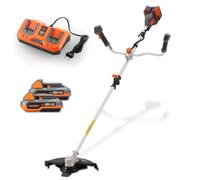 FUXTEC FX-E2MSCSET Débroussailleuse sans Fil 2x20V 2 en 1 • Débroussailleuse et Coupe-Bordures • 2 Batteries 2Ah + Double Chargeur • Lame 3 Dents • Largeur de Coupe 35 cm • 450 W