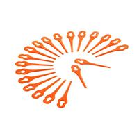 Fuxtec Lot de 20 Lames de Rechange en Plastique - pour Tondeuse à Batterie 20V FX-E1RT20 - Original