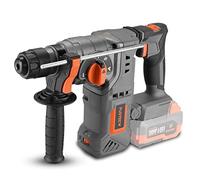 FUXTEC Marteau Perforateur Burineur Sans Fil 20V FX-E1RH20 - Livré Sans Batterie Ni Chargeur - 950 coups/min Avec 2 Sens de Rotation - Poignée supplémentaire - Fonctions de perçage réglables