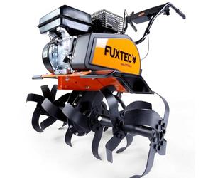 FUXTEC Motobineuse Thermique FX-AF1212 • 212cc • Largeur de Travail 85cm | Fraises en Acier Robuste • Profondeur de Travail Réglable • Roues Transport • Excellente Culture du Sol • Performance