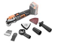 FUXTEC Outil Multifonction Sans Fil 3en1 FX-E1MT20 20V - Livré Sans Batterie Ni Chargeur - Scier, Poncer, Gratter - Avec Dispositif D'aspiration - Changement D'outil facile