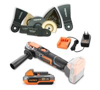 FUXTEC - Outil multifonctions sans fil 20V 3en1 FX-E1MT20 Kit et accessoires 8 pièces