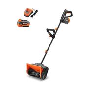 FUXTEC Pelle à Neige sans Fil FX-E1SCH20SET • 20V • Largeur 30 cm | Batterie Lithium-Ion 4Ah et chargeur rapide • 300W • distance éjection 6 m • autonomie jusqu’à 15 min