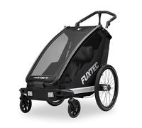 FUXTEC Remorque vélo enfant FX-FA1S Sport Cruiser Mini - poussette jogger noir
