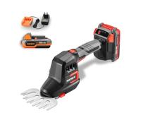 FUXTEC Sculpte-haie et Taille-Herbe FX-E1HHS20SET • 20V • Système 2-en-1 | Batterie et chargeur inclus • Changement de lame sans outil • Poignée ergonomique • Poids plume ultra léger pour finitions