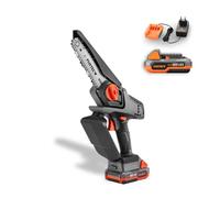 FUXTEC Sécateur de Jardin FX-E1HAS20SET • Mini Tronçonneuse 20V 1,44kg 15cm | Outil Horticole Léger • Coupe Branches Jusqu'à 10cm • Vitesse De Chaîne 4,6m/s • Poignée Ergonomique • Batterie Incluse