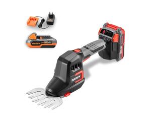 FUXTEC Taille-Haies Manuel sans Fil 20V FX-E1HHS20SET - 0,67Kg Poids, Taille du Guide de 20cm, diamètre de 10,5cm, avec Batterie