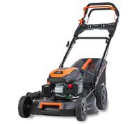 FUXTEC Tondeuse Thermique Autotractée Vitesse Réglable et Flexible FX-RM5170PRO 4en1-170cm3 4 CV | 4 Temps | Largeur De Coupe 51cm & Hauteur De Coupe Réglable - Bac 60L, Mulching & Éjection Latérale