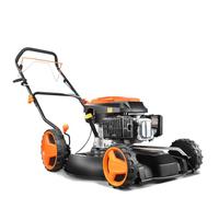 FUXTEC Tondeuse à Gazon Thermique Mulching Autotractée FX-RM51SA96 • 196cm3 | Largeur de coupe 51 cm • Paillis comme engrais naturel • Redonne du tonus à la pelouse • Tondeuse professionnelle fiable