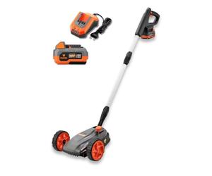 FUXTEC Tondeuse sans Fil FX-E1RMEH20 - avec Batterie 20 V 4Ah et Chargeur - 22 cm de Coupe - légère, compacte, 3 hauteurs, 6000 TR/Min - idéale Petits Jardins = 100 m²