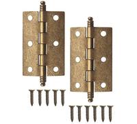 Fuxxer Lot de 2 charnières en métal antique - Design vintage - 83 x 43 mm - Bronze