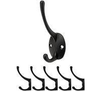 Fuxxer Lot de 5 crochets classiques en fer noir