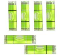 FUyanen Lot de 6 Petits Niveaux à Bulle,Mini Niveau À Bulle,Niveau de Précision pour Accrochage Tableaux Outils de Mesure de Marquage(0.8x3.5cm)