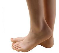 FUYAO 1 Pair Lifesize Silicone Female Mannequin Foot, Realistic Silicone Foot Mannequin with Calf, Leg Foot Mannequin Display, Foot Model Display Props