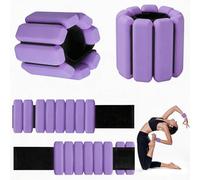 FuYelng 2 pce Poids de Poignet Réglables Poids Cheville Violet 0,45kg Pièce