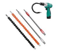 FuYelng 4 Pièces Perceuse D'extension Flexible Rallonge Visseuse | Renvoi d Angle pour Perceuse Tige Souple Hexagonale Extension de Foret Flexible, pour Coin Étroit 300 295 250 mm