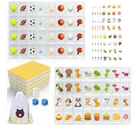 FuYelng 65 Pièces Mahjong 2 Joueurs avec 10 Autocollants, 30 mm Jeu de Mahjong Facile à Transporter Seaside Escape Jeu Domino, pour Offrir des Cadeaux Activités de Fête Eux en Famille Adultes Enfants