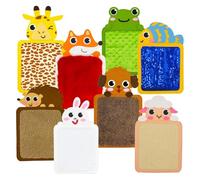 FuYelng 8 Pièces Tapis Sensoriel Bébé Animaux, Tapis Motricité Ludique Jouet Enfant Autiste Dalle Sensorielle pour Enfant, pour Favoriser le Développement Sensoriel Jouets Apprentissage