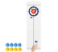 FuYelng Mini Jeu de Curling, 133 * 28 cm Curling de Table Shuffleboard Portables Jeu sur Table Amusants, pour Famille Bureau Noël Anniversaire Interaction Parent-Enfant Adultes et Enfants