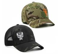 FUYIHCFB Ensemble de 2 Casquettes de Baseball Assorties pour Toute la Famille, Casquette de Baseball Camouflage Seal Team, Casquettes Tactiques, Casquette de Chasse/Course/pêche (L,9)