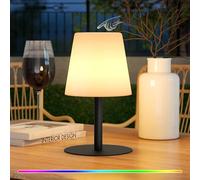FUYO Lampe de table LED sans fil avec 8 couleurs - Lampe de table portable - Changement de couleur - Veilleuse pour l'intérieur et l'extérieur - Jardin - Chambre à coucher - Décoration de camping
