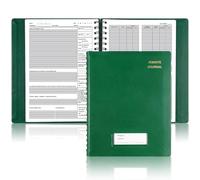 Fuyoooo Journal de chantier quotidien de construction, 17,8 x 25,4 cm, planificateur d'activités pour projet de travail, gestion d'emploi (vert)