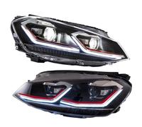 FUYRHP Car Feu frein arrière Paire De Phares Pour VII MK7 GTI 2013 2014 2015 2016 2017, Ensemble Avant, Clignotant, Lampe Frontale DRL