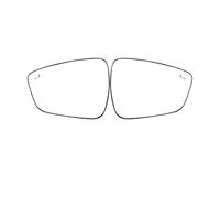 FUYRHP Verre Rétroviseur Miroir pour Escape 2020 Voiture Angle Mort rétroviseur parallèle Angle Mort Sspot lentille auxiliaire lentille de rétroviseur