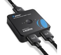 FUYT-Répartiteur Hdmi 4K 1X2 - Affichage Dupliqué/Miroir,Full Hd 1080P,4K @ 30Hz,Alimenté Par Usb (Commutateur Hdmi,Commutateur Bidirectionnel)