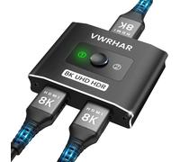 FUYT-Switch Hdmi 4K 120Hz,8K Aluminum Switch Hdmi 2.1,Splitter Hdmi Commutateur Hdmi 2 Entrées 1 Sortie Ou 1 Entrée 2 Sorties,Switch Support Hdcp 2.2 & 2.3 Dolby Avec Tv/Ps5/Xbox-Serie X