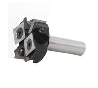 FUYUMIC Fraise à raboter Le Bois à 2 cannelures, diamètre de Coupe de 38,1 mm, Tige de 6, 8, 12 mm, Fraise à Surfacer Les Panneaux de Toit, Insert en carbure for Dalle(12mm Shank)