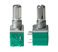 FUYUMIC Potentiomètres de Volume industriels, 5 pièces, commutateurs 5 Broches B1K 5K 10K 20K 50K 100K 500K, Arbre Audio, amplificateur 15mm, étanchéité RK097G (Size : 20K Ohm)