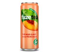 FUZE TEA Boisson au thé glacé pêche can 33cl
