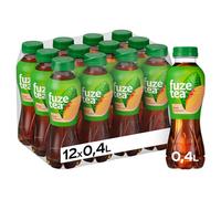Fuze Tea Bouteille de pêche jetable (12 x 400 ml)
